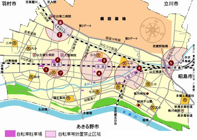 画像:駐車場・駐輪場全体図