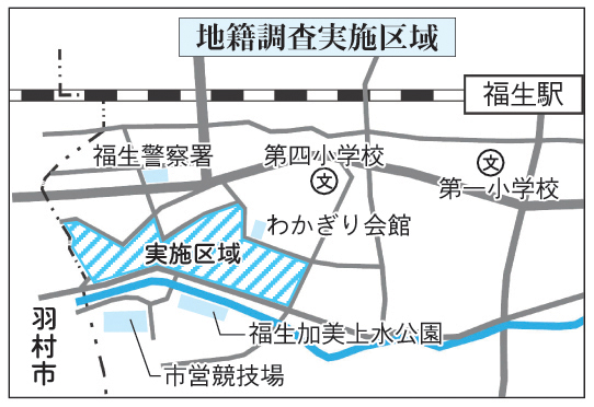 画像：地籍調査実施区域