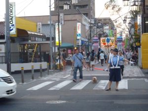 写真：福生七夕まつりの交通警備