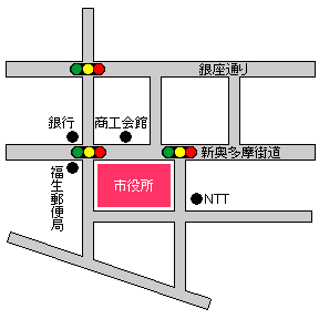 画像：第1投票区地図