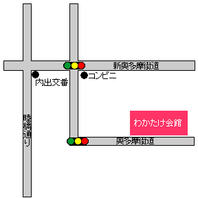 画像：第6投票区地図わかたけ会館