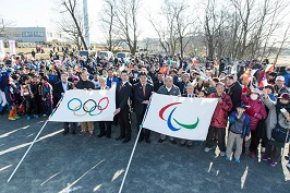 写真：東京2020オリンピック・パラリンピックフラッグツアーセレモニー