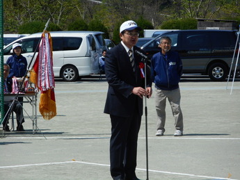 写真：第22回関東シニアソフトボール大会開会式