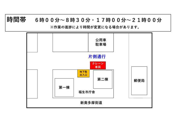 クレーン車両待機場所2