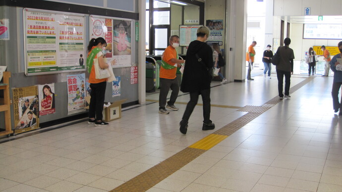 あいさつ運動 活動風景